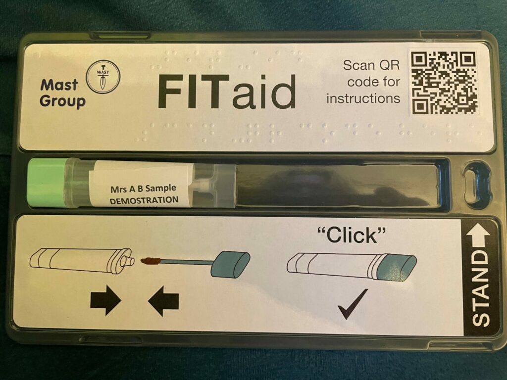 FIT Aid screening kit with Braille instructions 